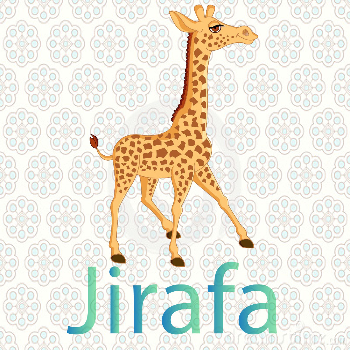 imagen de una jirafa, son los animales mas largos del mundo viven en el desierto de la sabana, se alimentan de ramas