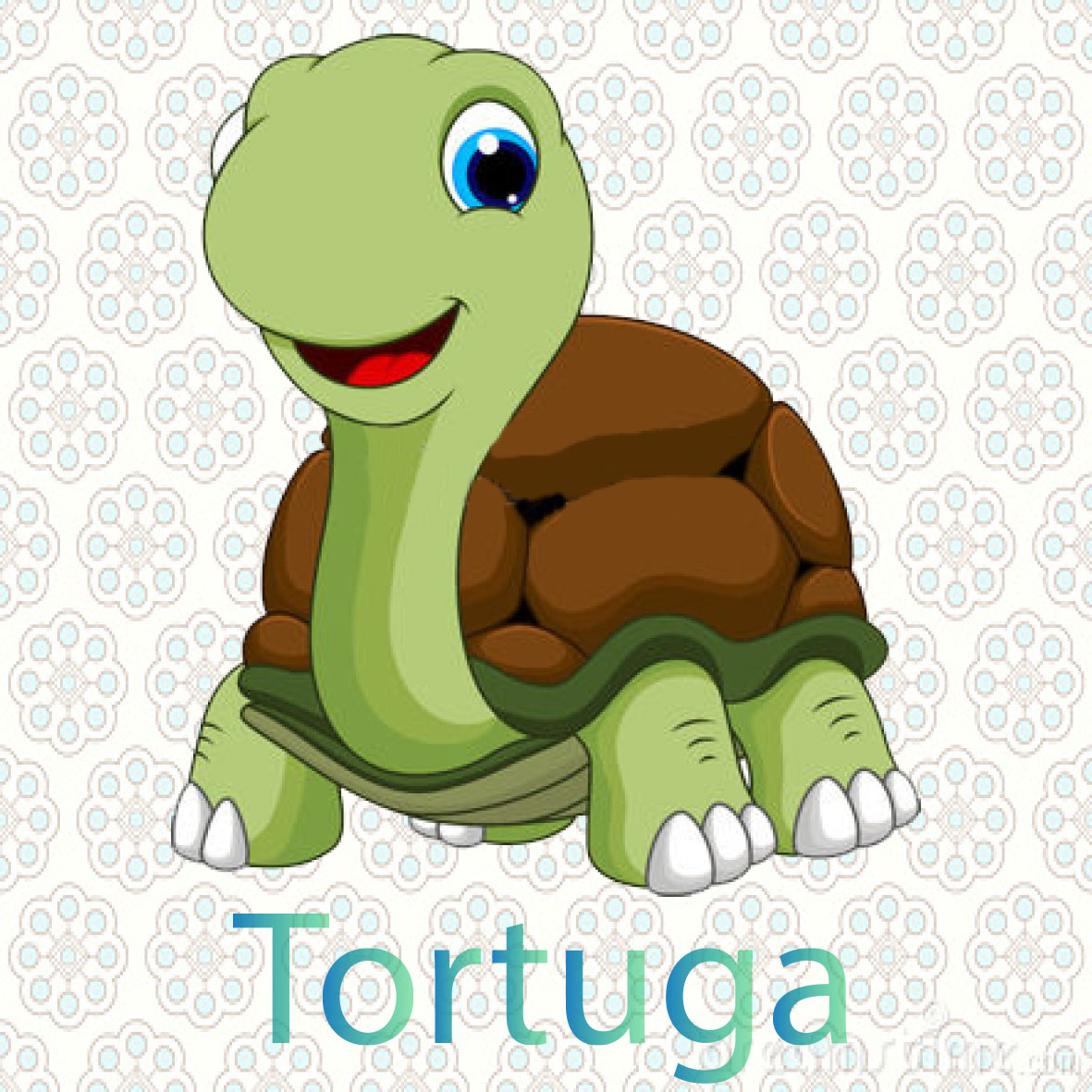  imagen de una tortuga tiene cuatro patas y un caparazón muy duro, viven en el mar o tambien la en tierra se alimentan de platas y frutas