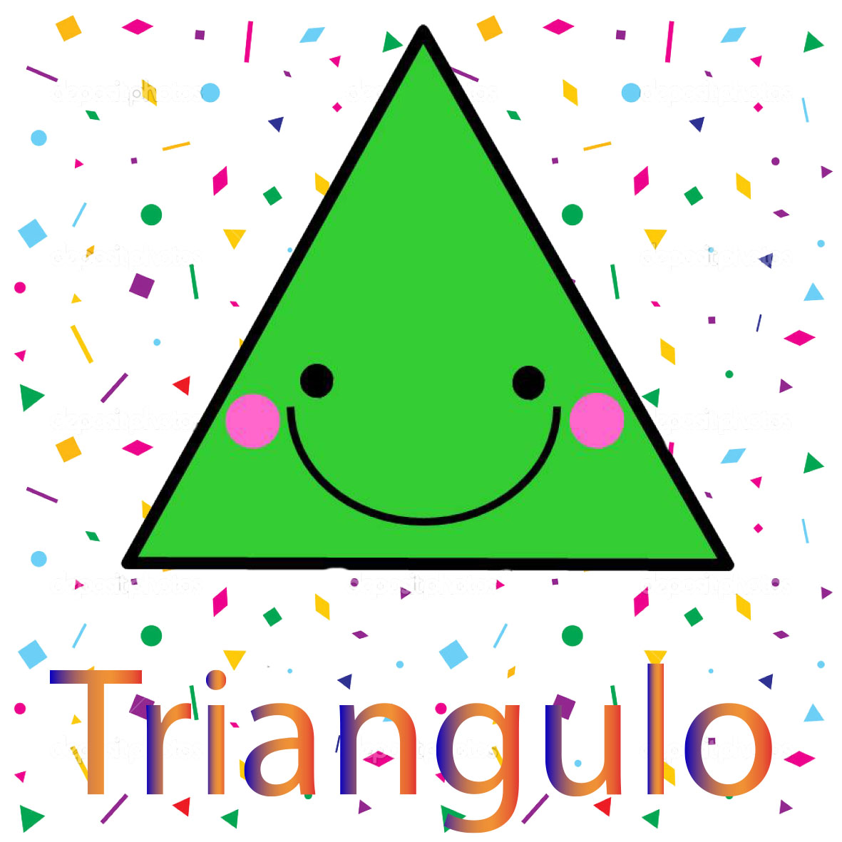 imagen de la figura geometrica llamada triangulo, se caracteriza por tener tres lados y tres angulos iguales 