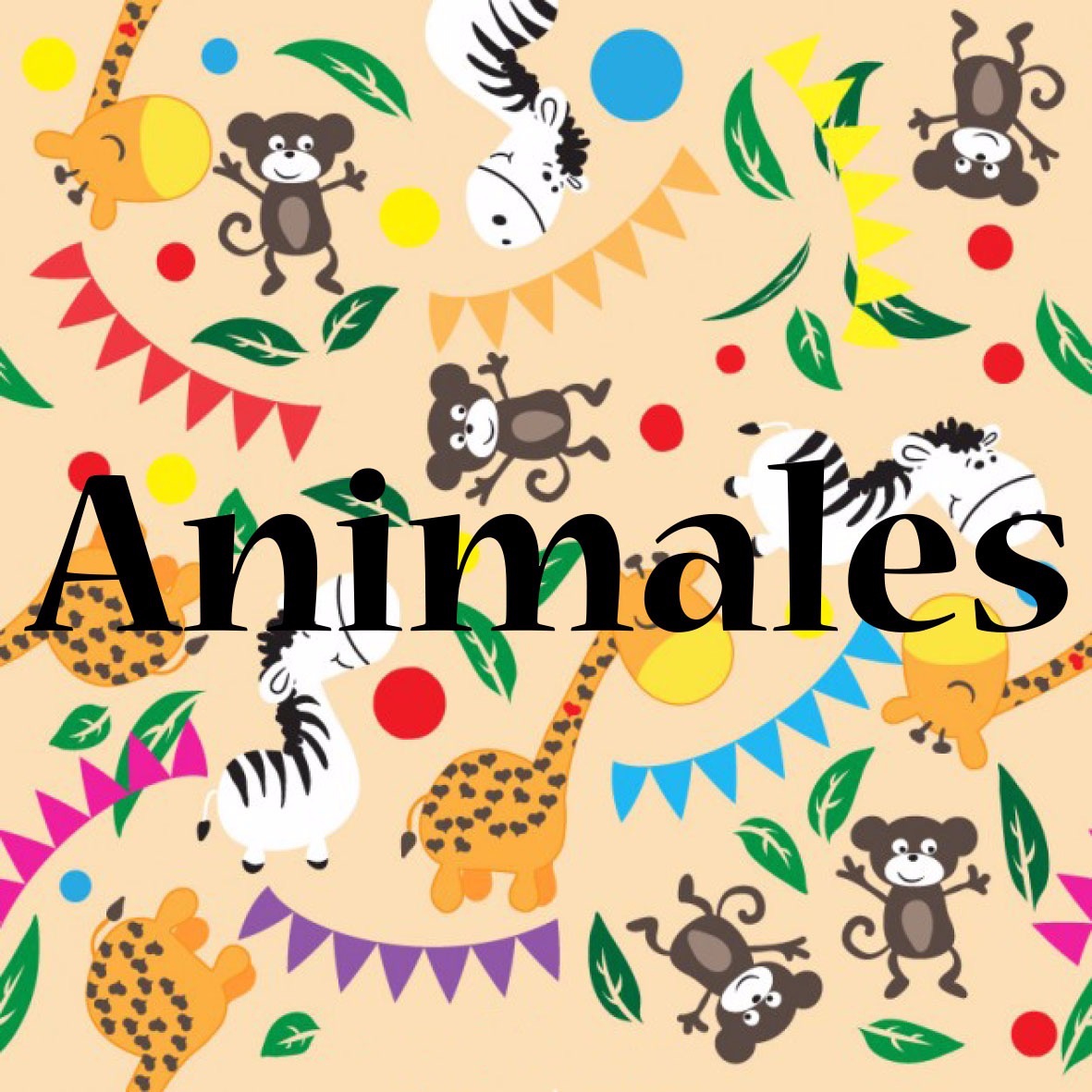 Un cuadro con el titulo de Animales