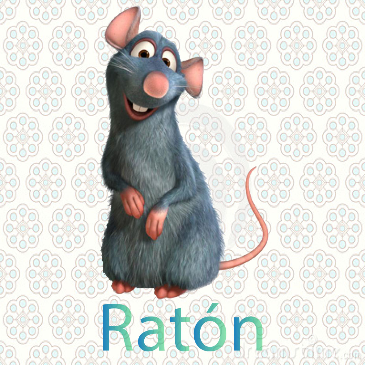 imagen de una raton, tienen cuatro patas son de color plomo, viven en los basureros y comen basura