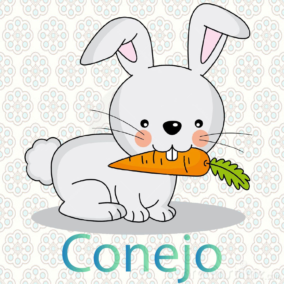 imagen de un conejo, con muy suaves por lo general son de color blanco , los conejos comen zanahorias 