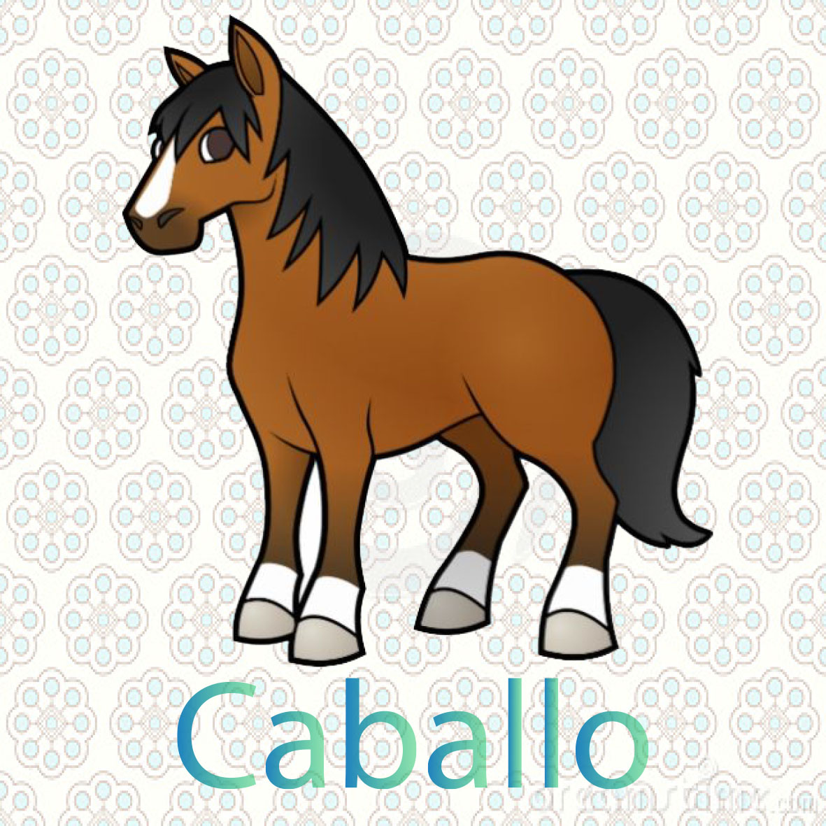  imagen de un caballo, animal mamifero que tiene cuatro patas, come hierva, viven en las granjas o el campo 