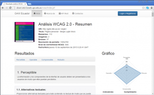 Imagen del sistema analizador de accesibilidad web